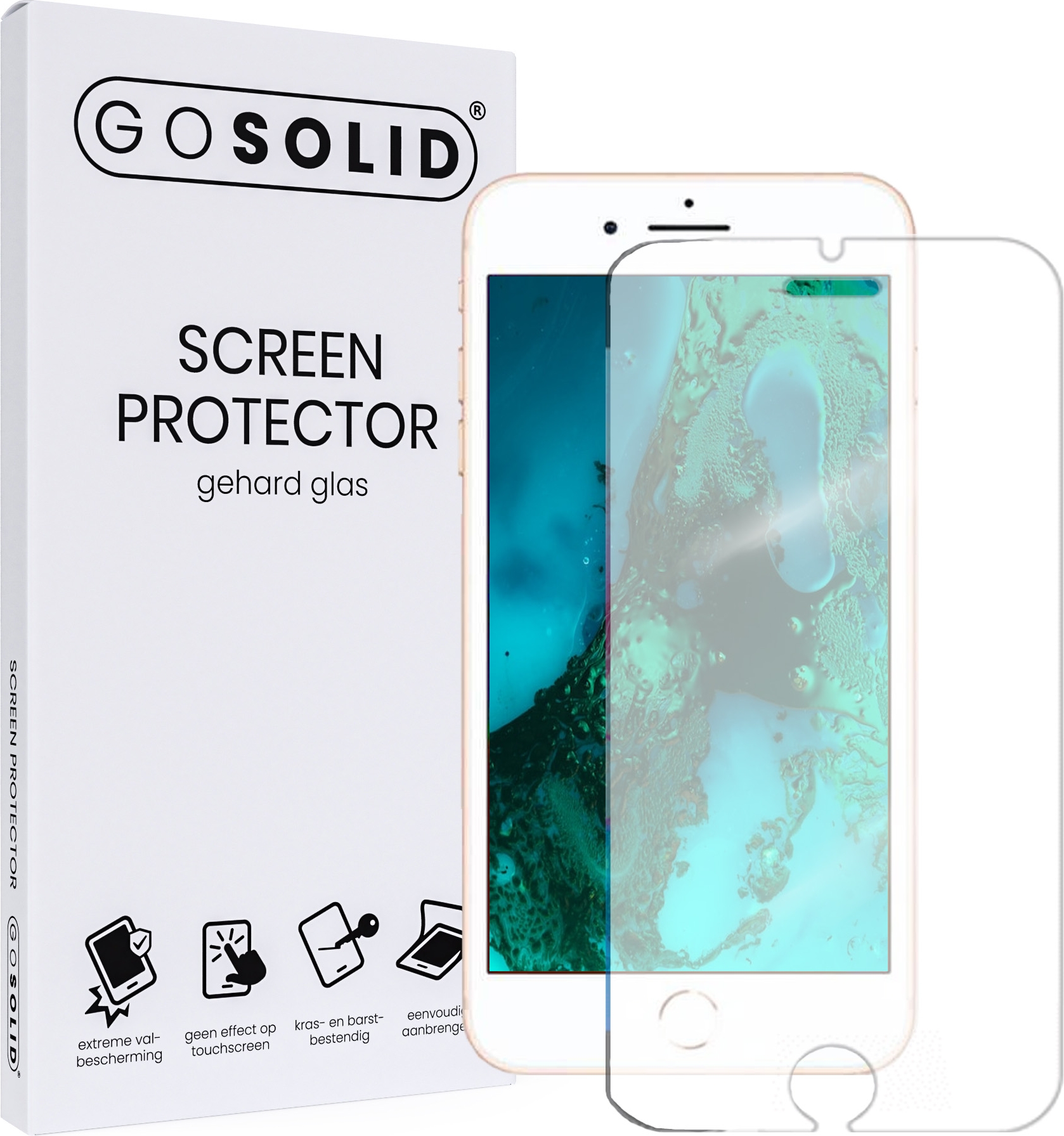 overspringen reservoir Brullen ᐅ • GO SOLID! Apple iPhone SE 2022 screenprotector gehard glas | Eenvoudig  bij ScreenProtectors.nl