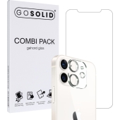 GO SOLID! Apple iPhone 13 screen + camera lens protector - Combi pack