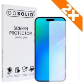 GO SOLID! Apple iPhone 16 Plus screenprotector gehard glas - Duopack