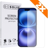 GO SOLID! Apple iPhone 16 Pro Max screenprotector gehard glas - Duopack