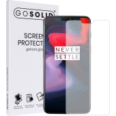 GO SOLID! Screenprotector voor Oneplus 6 gehard glas