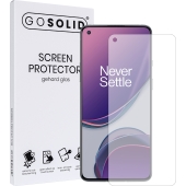 GO SOLID! Screenprotector voor Oneplus 8T 5G gehard glas