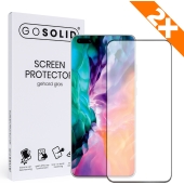 GO SOLID! Screenprotector voor Oppo Reno 3 Pro Gehard glas - Duopack